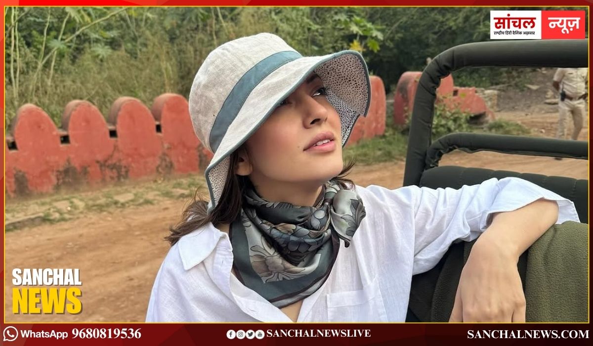 अभिनेत्री हंसिका मोटवानी ने रणथंभौर में बाघों और भालुओं का किया दीदार, जंगली दोस्तों के साथ सेल्फी—रणथंभौर, तुम सच में जादू हो!