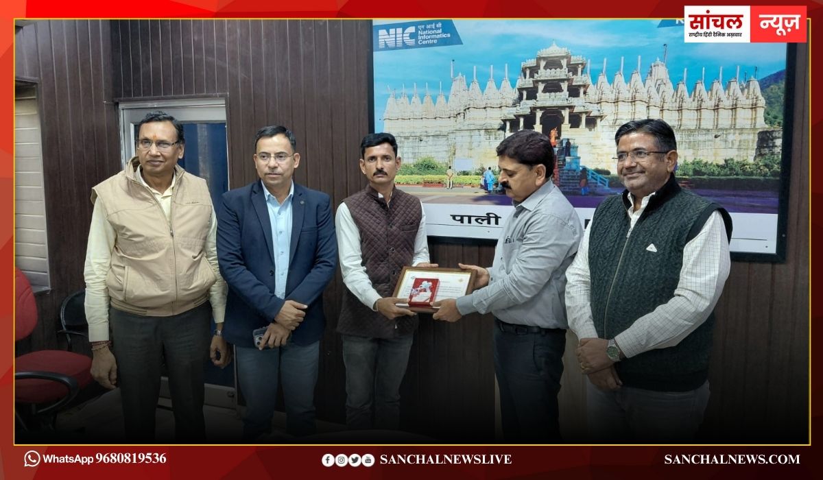 सुमेरपुर ; विशेष गहन पुनरीक्षण एसआइआर-2026 में उत्कृष्ट कार्य करने पर बूथ लेवल अधिकारियो को किया सम्मानित