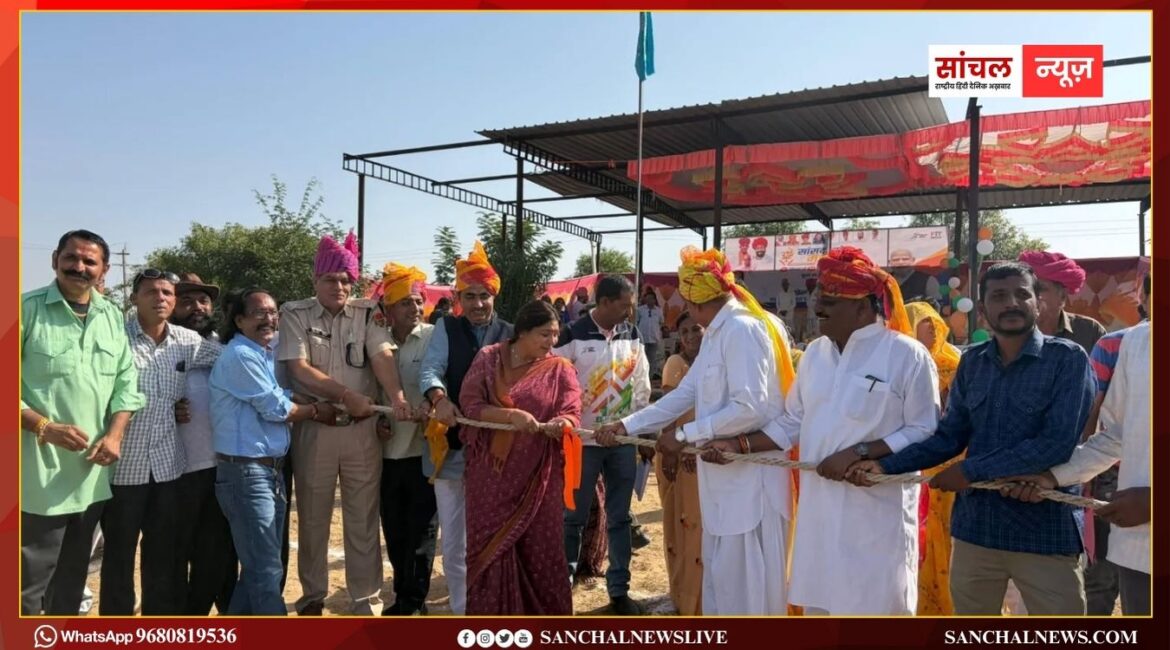 सिरोही; स्कूल खेल परिसर में ‘सांसद खेल महोत्सव–2025’ का शुभारंभ, सांसद खेल महोत्सव केवल प्रतियोगिता नहीं, बल्कि जीवन जीने की एक संस्कृति- लुम्बाराम चौधरी