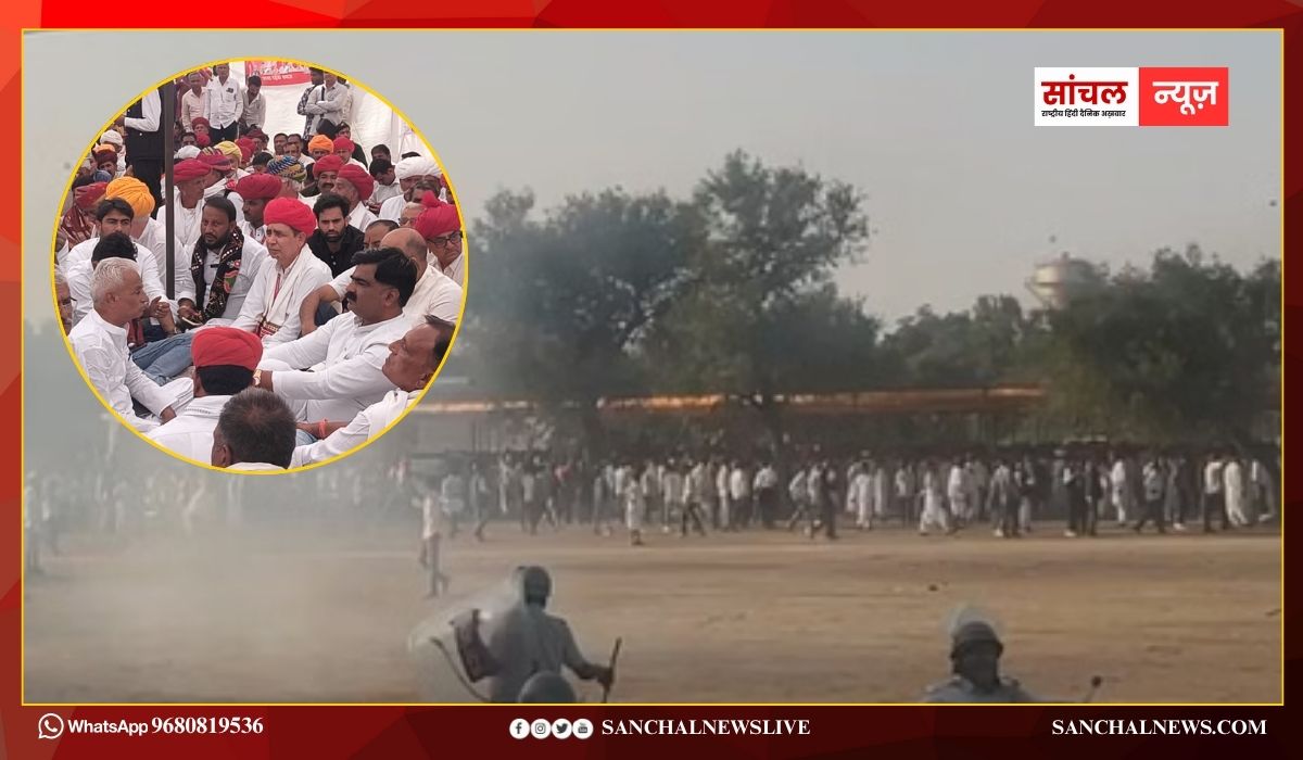 डीएनटी संघर्ष समिति का आंदोलन उग्र: भीड़ ने पुलिस पर किया पथराव, लाठीचार्ज कर खदेड़ा, मची भगदड़