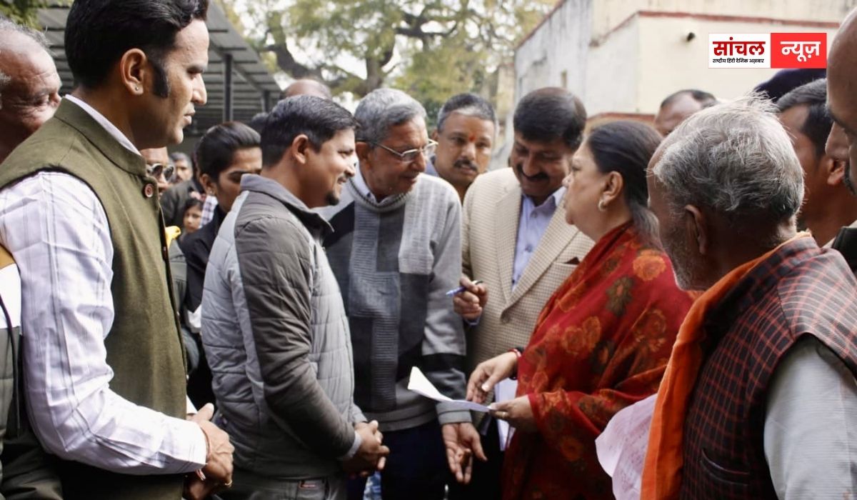 पूर्व मुख्यमंत्री वसुंधरा राजे ने रविवार को झालावाड़ दौरे रही, मंडल अध्यक्षों और कार्यकर्ताओं से की मुलाकात,, उमड़े कार्यकर्ता