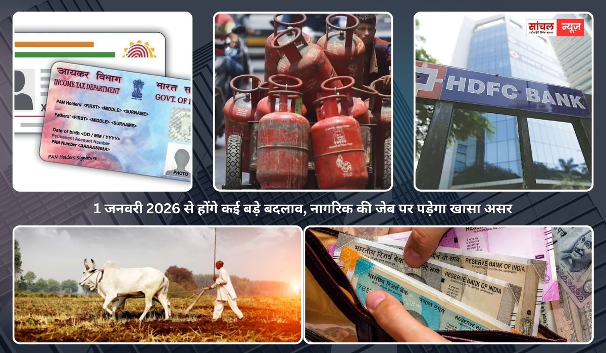 सावधान: 1 जनवरी 2026 से होंगे कई बड़े बदलाव, नागरिक की जेब पर पड़ेगा खासा असर, आइए जानते हैं किया होगा बदलाव