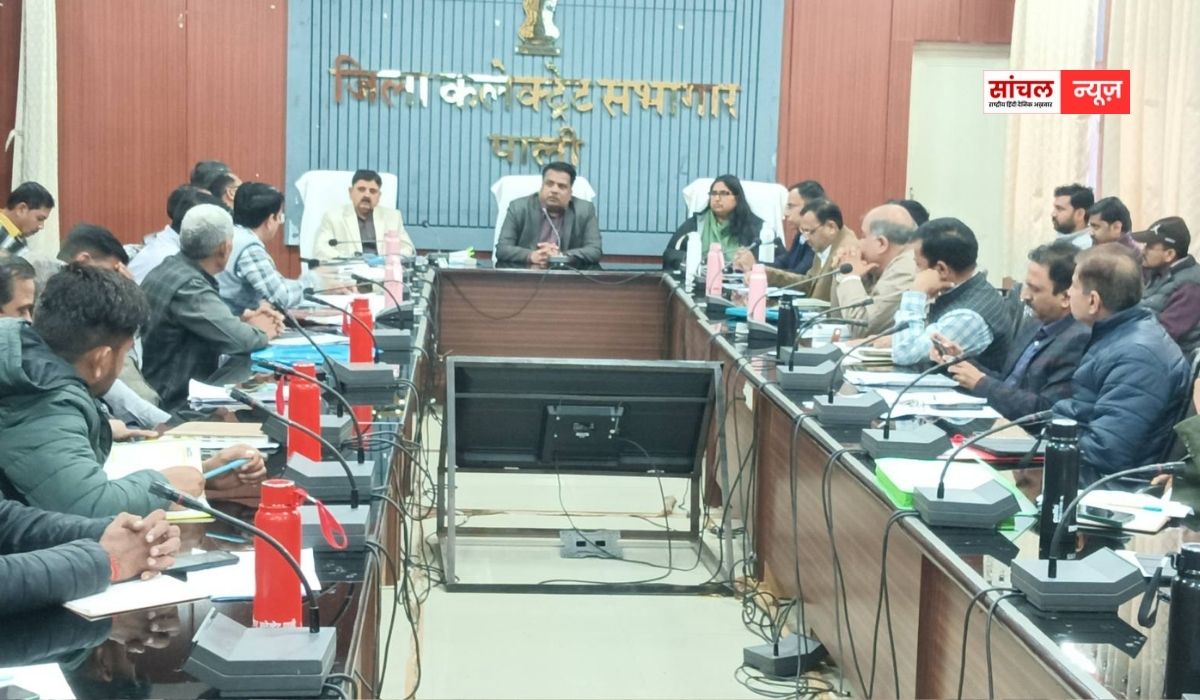 Pali News : साप्ताहिक समीक्षा बैठक आयोजित, योजनाओं की प्रगति की समीक्षा कर जिला कलक्टर ने दिए निर्देश