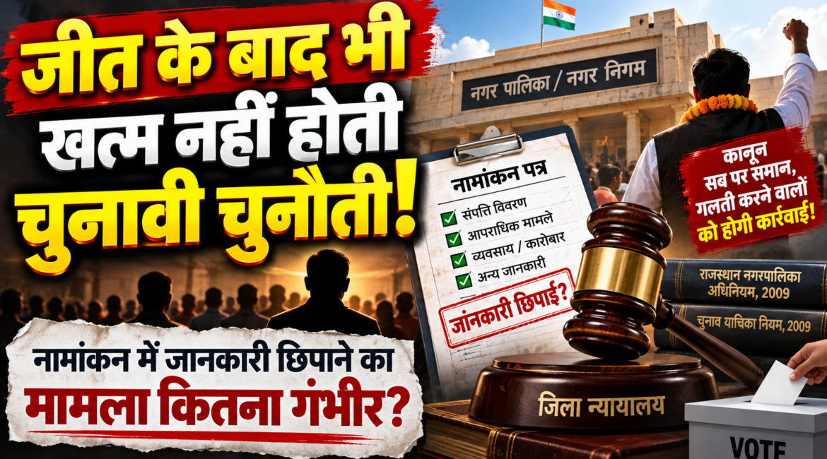 पार्षद या मेयर के नामांकन में गड़बड़ी मिली तो 30 दिन में चुनाव याचिका, जीत के बाद भी खत्म नहीं होती चुनावी चुनौती!
