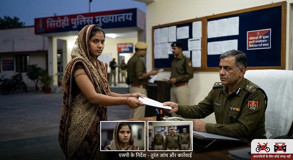 सिरोही में सनसनीखेज मामला: युवती ने एसपी से लगाई गुहार; काका पर दूसरे इलाके में ले जाने, दो लोगों पर दुष्कर्म और वीडियो बनाकर ब्लैकमेल करने का आरोप